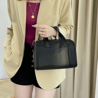 Bolso de cerradura de malla de nylon bolso cosmético de cerradura la bolsa de nylon definitiva para mujeres