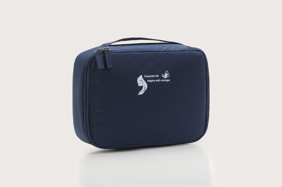 Bolsa de maquillaje de nylon personalizada aceptable para viajes y diseño transparente