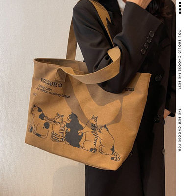 Bolso de moda de lienzo de poliéster con forro de tamaño personalizado para mujeres
