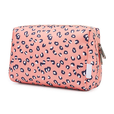 Bolsa de maquillaje reciclado hecha a medida de poliéster para una organización de belleza ecológica