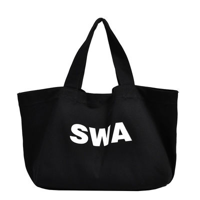 Bolso de algodón con bolsillo y cremallera