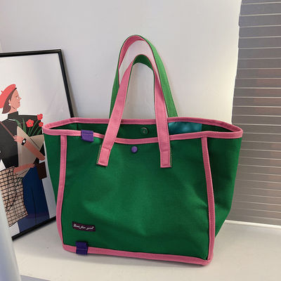 Moda reciclado natural sencillo personalizado Eco amigable impresión lienzo algodón bolsa de compras