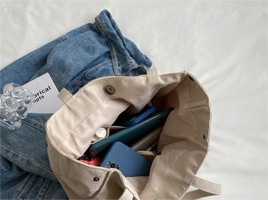 Single Handle Luxury Mujer Tote Bolso de moda Bolso de lienzo en opciones de color personalizadas