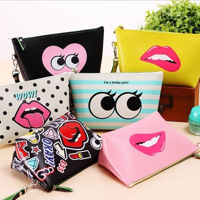 Conviente Bolsa de cosméticos Pu Moderna Logotipo personalizado para sus necesidades de cosméticos