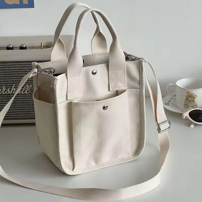 El más nuevo estilo de moda del lienzo del cuerpo cruzado bolso de compras con correa ajustable