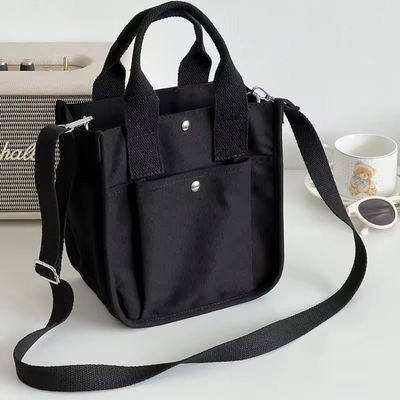 El más nuevo estilo de moda del lienzo del cuerpo cruzado bolso de compras con correa ajustable