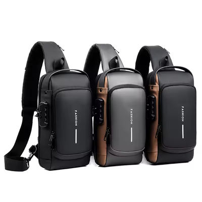 La vida diaria Sling Bolsas de hombro 2024 Moda bolso de pecho a prueba de agua bolso USB hombre bolso crossbody