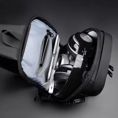 La vida diaria Sling Bolsas de hombro 2024 Moda bolso de pecho a prueba de agua bolso USB hombre bolso crossbody