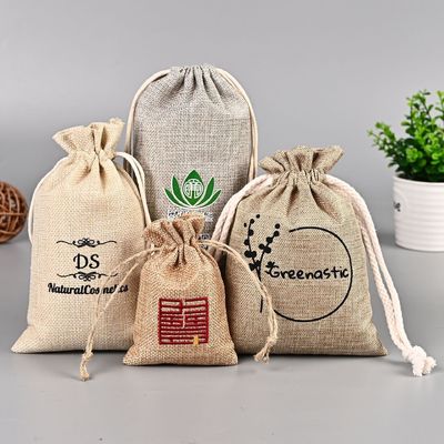 Patrón de dibujos animados Diy personalizado Protección ambiental cáñamo Moda de lienzo bolso de cuerda