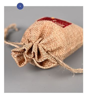 Patrón de dibujos animados Diy personalizado Protección ambiental cáñamo Moda de lienzo bolso de cuerda