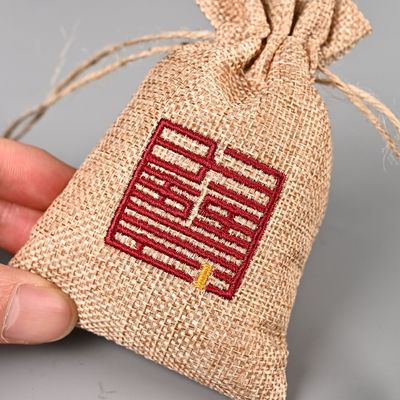 Patrón de dibujos animados Diy personalizado Protección ambiental cáñamo Moda de lienzo bolso de cuerda