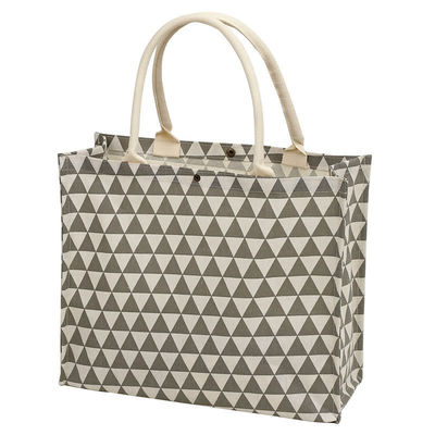 Bolsos de lienzo de algodón ecológico grandes Bolsas de Tote de yute de cáñamo de Hesse con diseño personalizado