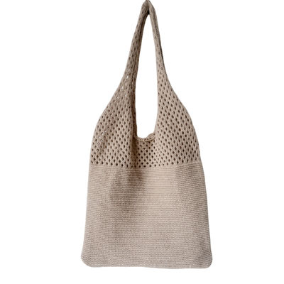 2024 Primavera Otoño e Invierno Bolso de hombro de punto de estilo de mano para mujeres en color sólido