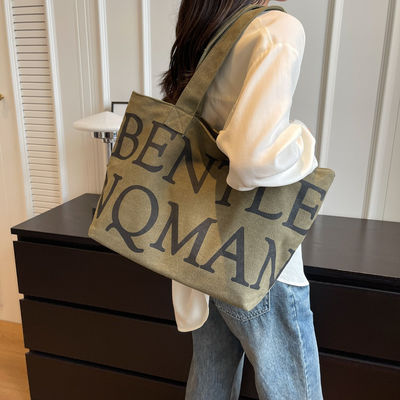 Bolso de bolso de explosión para mujeres de estilo manejable con letras de moda y gran capacidad
