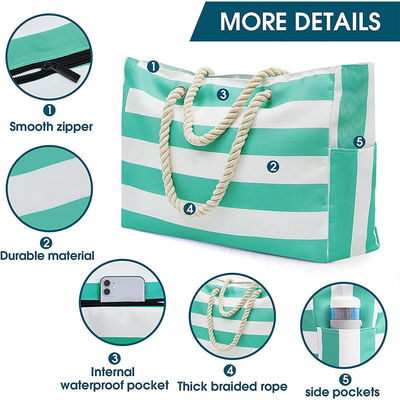 Bolsa de algodón de lona reciclada para tiendas de comestibles reutilizables