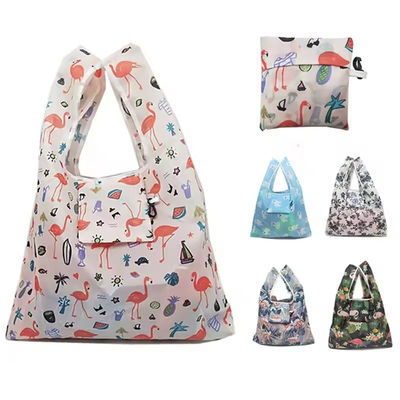 Bolsas de comestibles de nylon resistentes al agua con estilo de bucle suave ecológicas recicladas