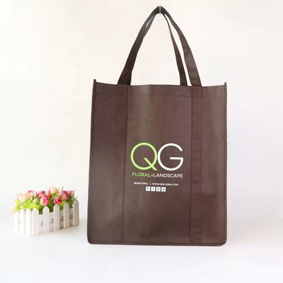 Logotipo Impreso Eco Custom Reutilizable de Tejido No Tejido Carry Tote Bag para Compras de comestibles