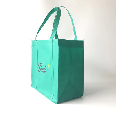 Logotipo Impreso Eco Custom Reutilizable de Tejido No Tejido Carry Tote Bag para Compras de comestibles