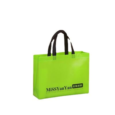 Logotipo Impreso Eco Custom Reutilizable de Tejido No Tejido Carry Tote Bag para Compras de comestibles