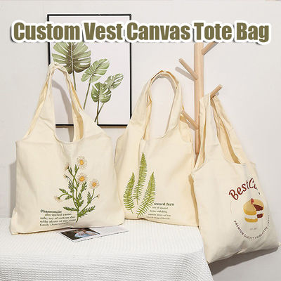 Bolsa de algodón de lienzo reciclable con marca personalizada