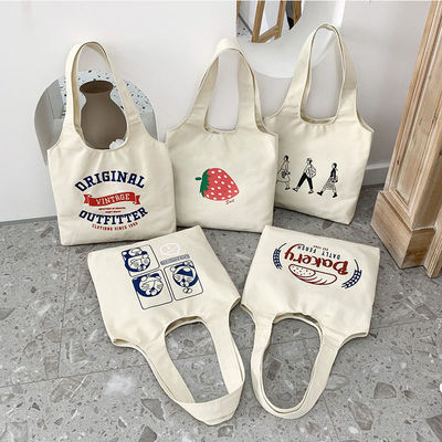 Bolsa de algodón de lienzo reciclable con marca personalizada