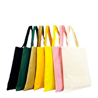 Bolsas de toque con logo en lienzo de poliéster blanco