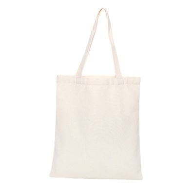 Bolsas de toque con logo en lienzo de poliéster blanco