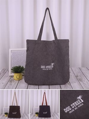 Bolsas de toque con logo en lienzo de poliéster blanco