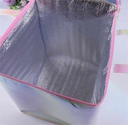 Bolso de hielo de picnic personalizado para bolso de compras de refrigeración de almuerzo aislante no tejido