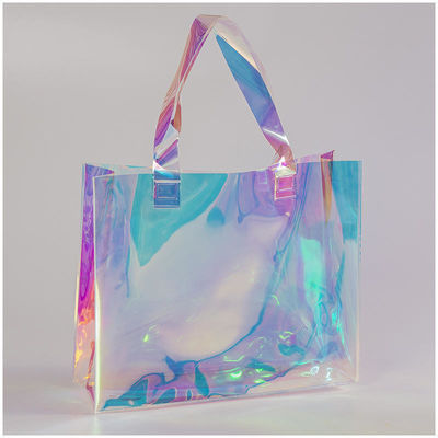 Patrón de letras Bolsa de PVC impermeable Diseño transparente y personalizable