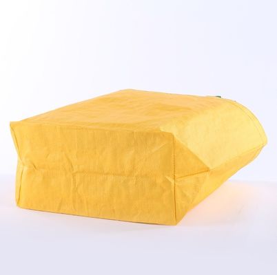 Logotipos personalizados de tamaño medio Reutilizables impermeables Pp Tejidos Laminados Bolsas de compras