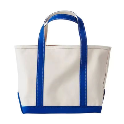 Bolso de algodón ecológico con logotipo impreso a medida estilo de bucle blando