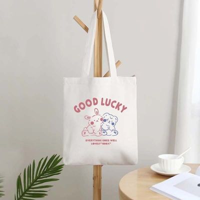 Bolso de compra de lienzo con logotipos Plain Custom Sublimation Blanks Bolso de poliéster blanco