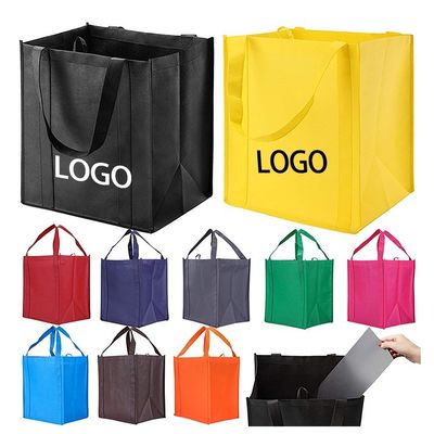 Mediano tamaño 30-50cm Bolsa de tote no tejida con impresión de transferencia de calor Logotipo personalizable