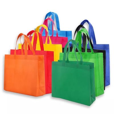 Logotipo personalizado Impreso Bolsas de toque no tejidas reutilizables para la transferencia de calor del comprador de comestibles