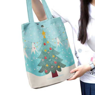Más reciente estilo de moda Bolsa de compra personalizada Bolsas de lienzo con impresión a todo color