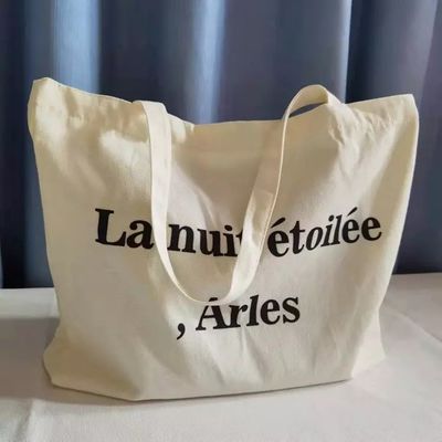 El más nuevo estilo de moda portátil de algodón de lona de bolsa de bolsa para la vida diaria producido