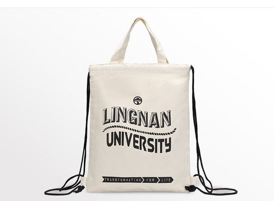 Diseño de dibujos animados Logotipo personalizado Bolso de mano reutilizable de gran capacidad para el medio ambiente