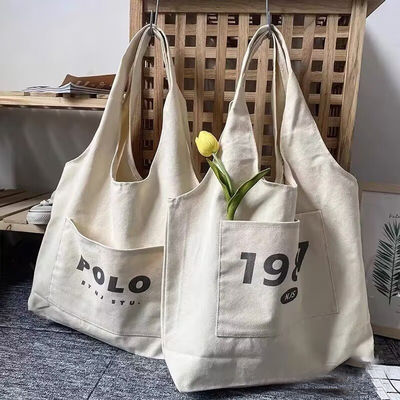 Bolsas de compras de gran capacidad con logotipo personalizado y diseño de moda perfecto