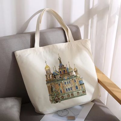 Promoción Bolso de algodón con hombro duradero con gran capacidad