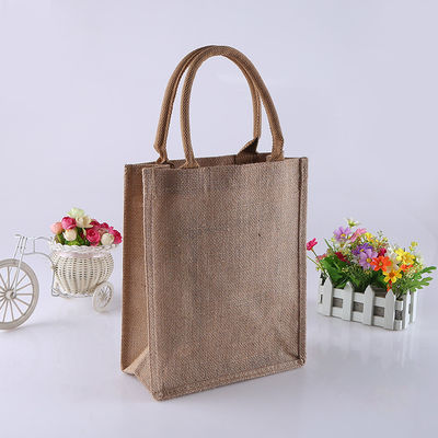 Bolsa de compra de regalos de yute personalizada de moda para requisitos de color personalizados