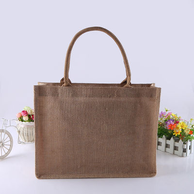 Bolsa de compra de regalos de yute personalizada de moda para requisitos de color personalizados