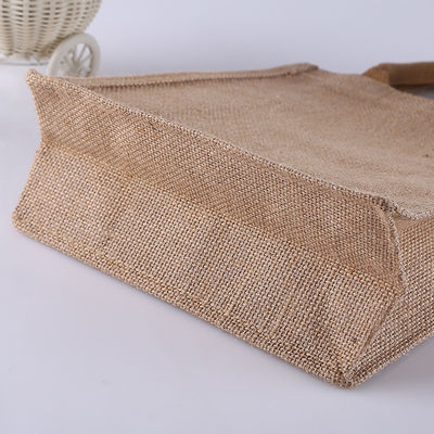 Bolsa de compra de regalos de yute personalizada de moda para requisitos de color personalizados