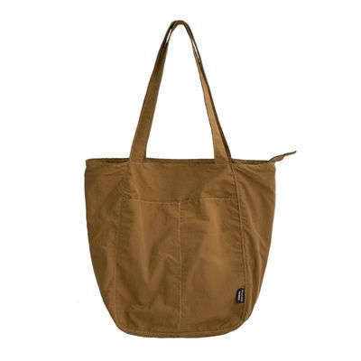 Bolsa de compras de gran capacidad con diseño personalizable y material de nylon impermeable