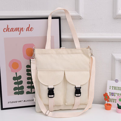 Bolso de hombro de dibujos animados de gran capacidad Bolso de lona de moda para mujeres personalizado para estudiantes