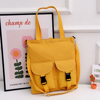 Bolso de hombro de dibujos animados de gran capacidad Bolso de lona de moda para mujeres personalizado para estudiantes