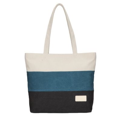 Bolsas de compras Barco de playa Bolsa de mano de forma superior Bolsa de bolso de bolso de bolso de algodón ecológico