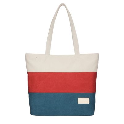 Bolsas de compras Barco de playa Bolsa de mano de forma superior Bolsa de bolso de bolso de bolso de algodón ecológico