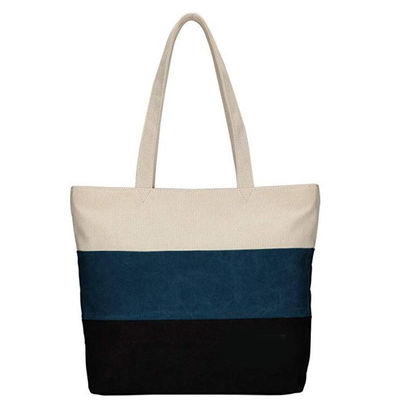Bolsas de compras Barco de playa Bolsa de mano de forma superior Bolsa de bolso de bolso de bolso de algodón ecológico