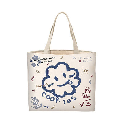 El más nuevo estilo de moda personalizado Logotipo de algodón de lona bolsa de bolsa con cremallera promoción